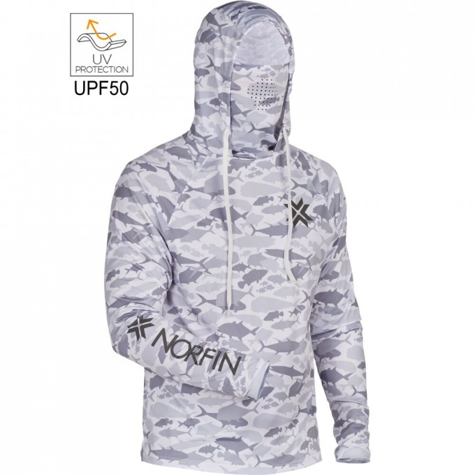 Джемпер NORFIN SUN PRO GUARD HOODIE GRAY р.M 132302-M